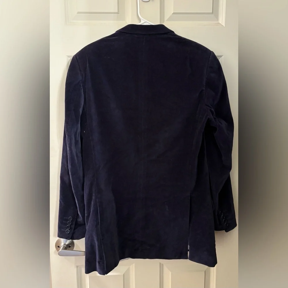 Perry Ellis Men’s Slim Fit Cotton Velvet Blazer in Navy, Size 38 Reg - Picture 8 of 11